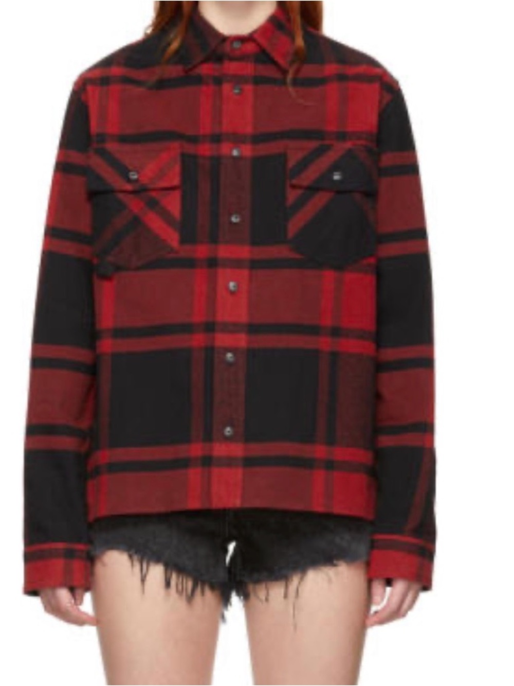 Off white Flannel Stencil Shirt